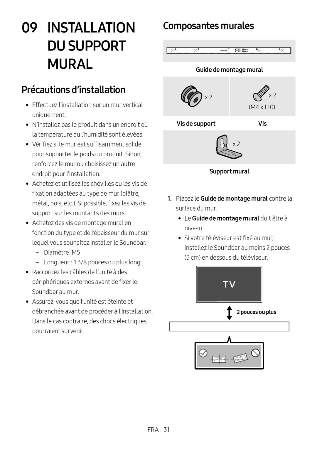 Précautions d’installation Dolby Atmos HW-N950