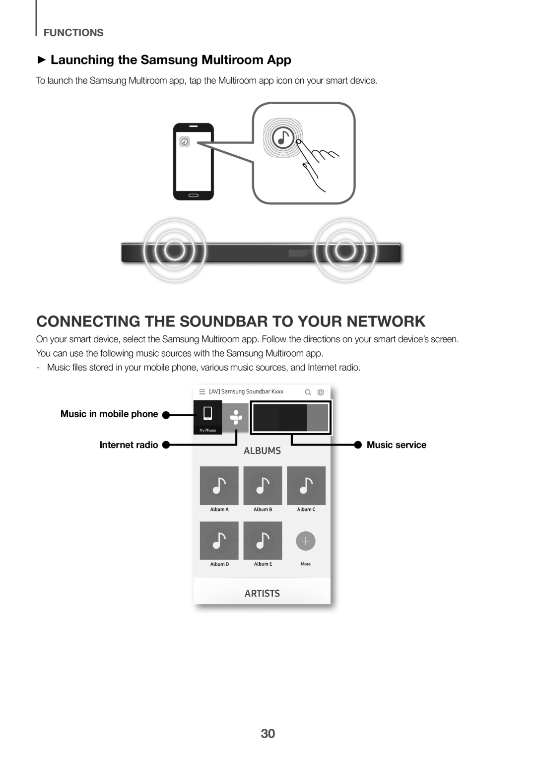 Connecting the Soundbar to Your Network Dolby Atmos HW-K850