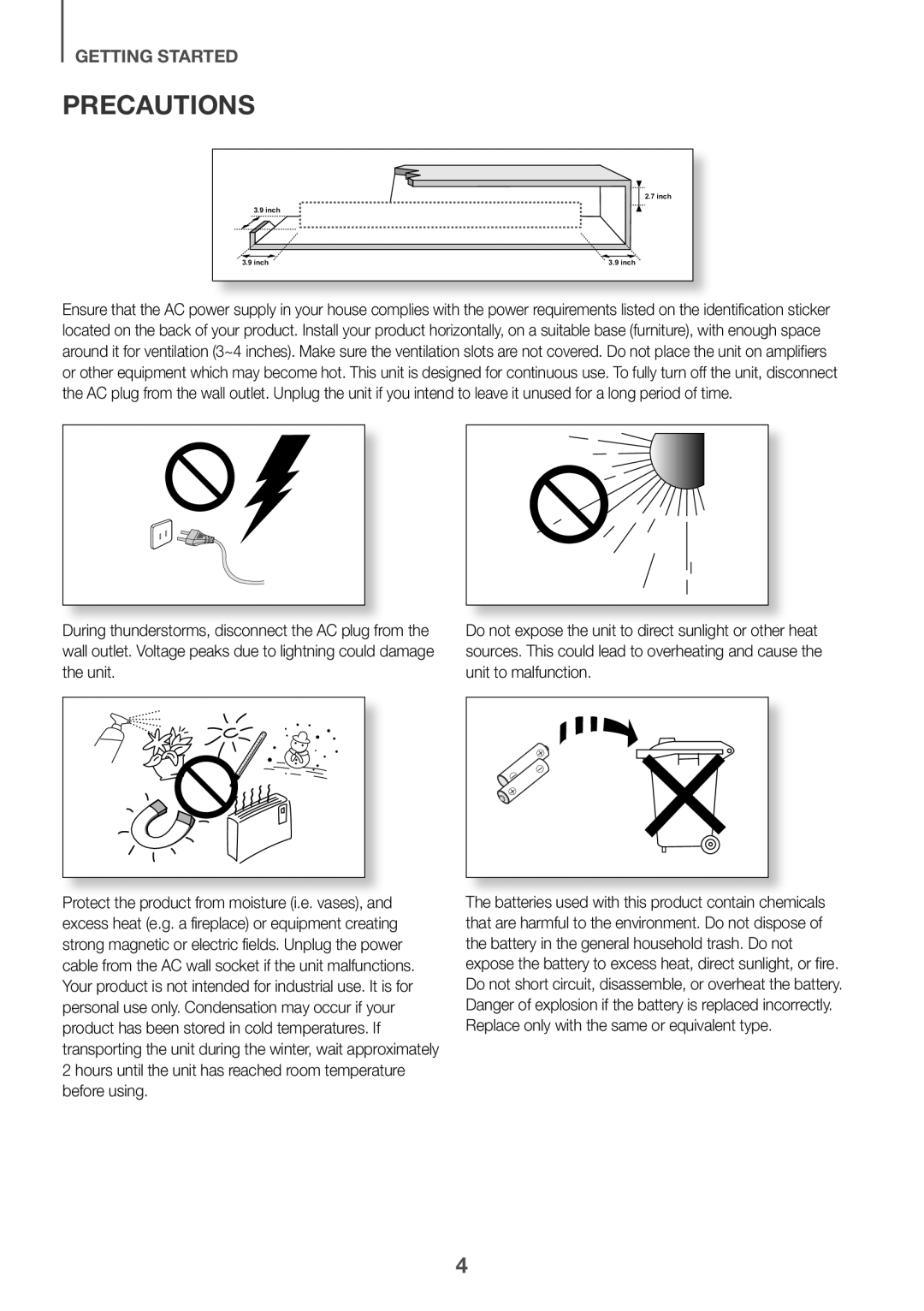 Precautions Dolby Atmos HW-K850