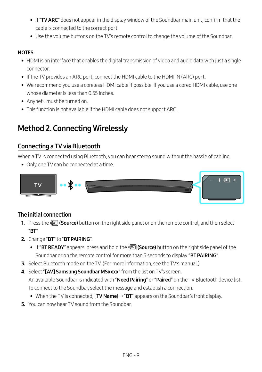 Method 2. Connecting Wirelessly Curved HW-MS6500