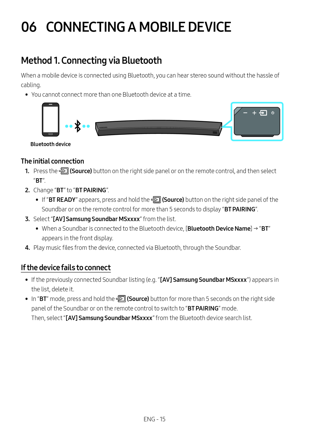 06 CONNECTING A MOBILE DEVICE Curved HW-MS6500