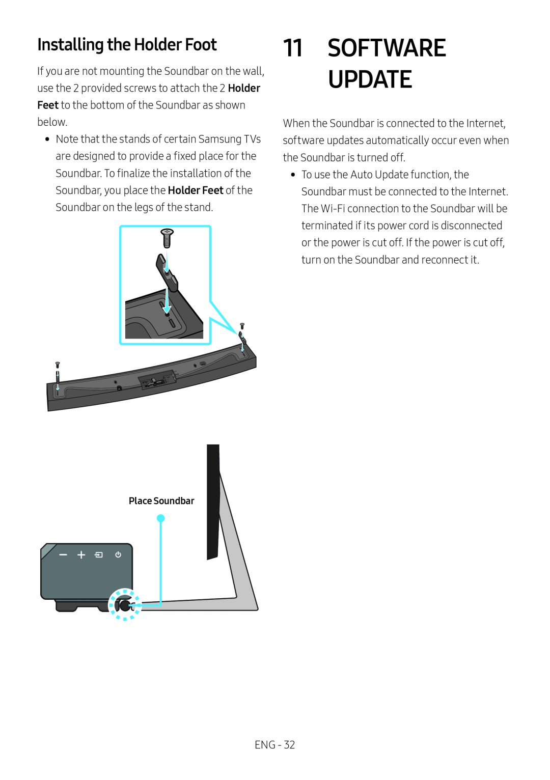 Installing the Holder Foot Curved HW-MS6500