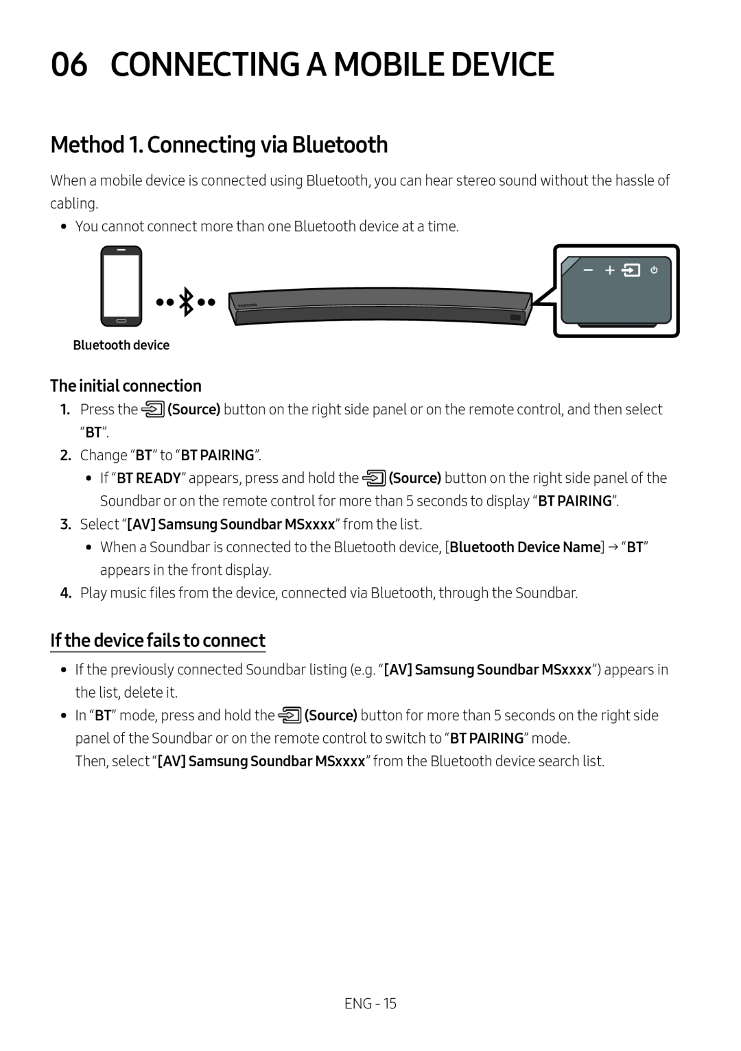 If the device fails to connect Curved HW-MS6500