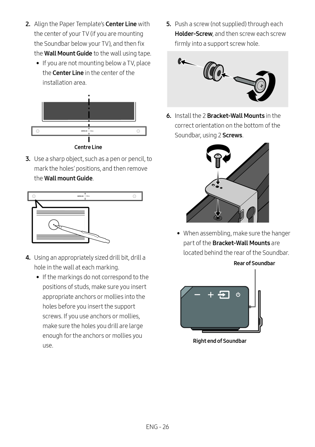 Wall mount Guide Curved HW-MS6500