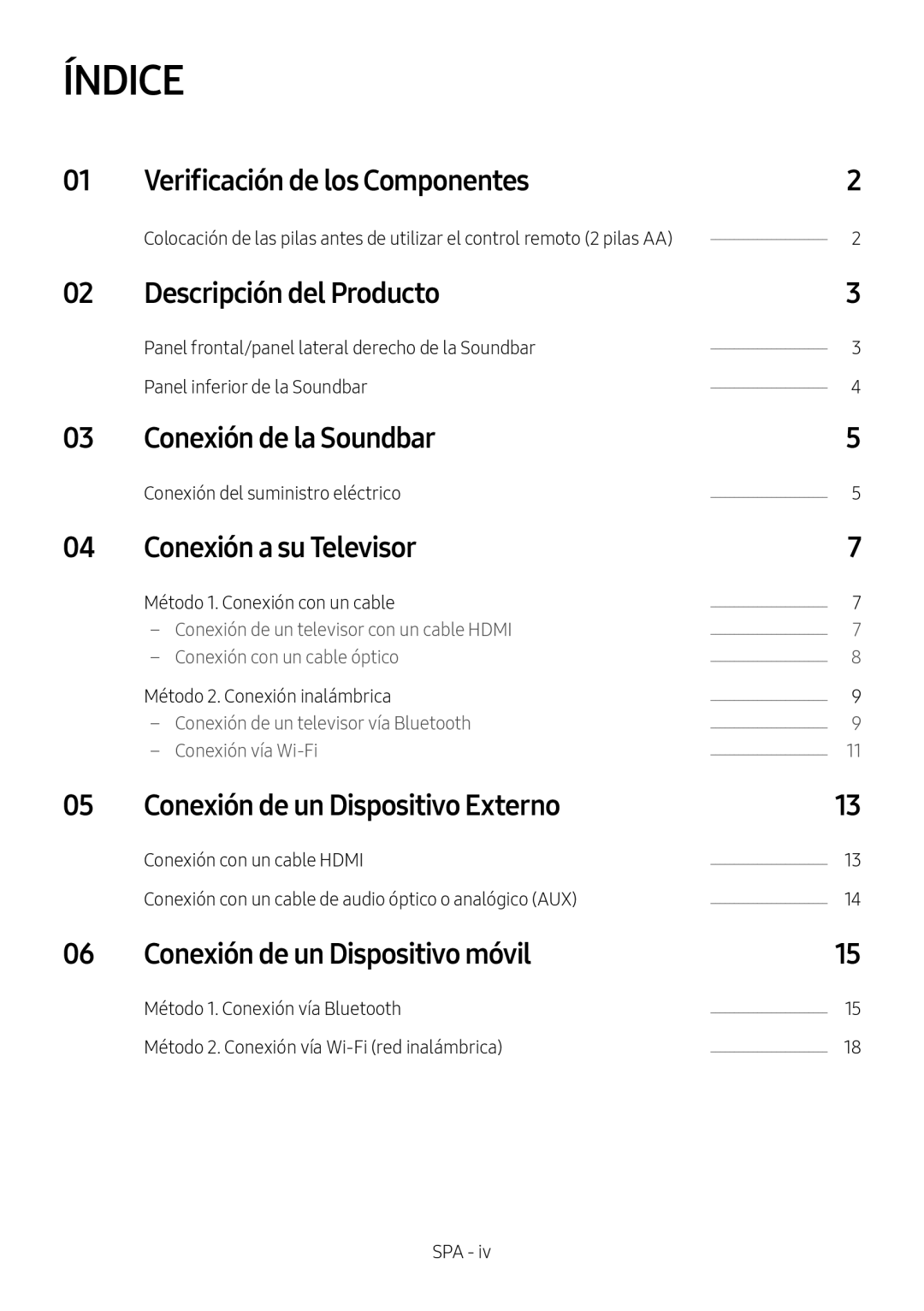 Conexión de un Dispositivo Externo Curved HW-MS6500