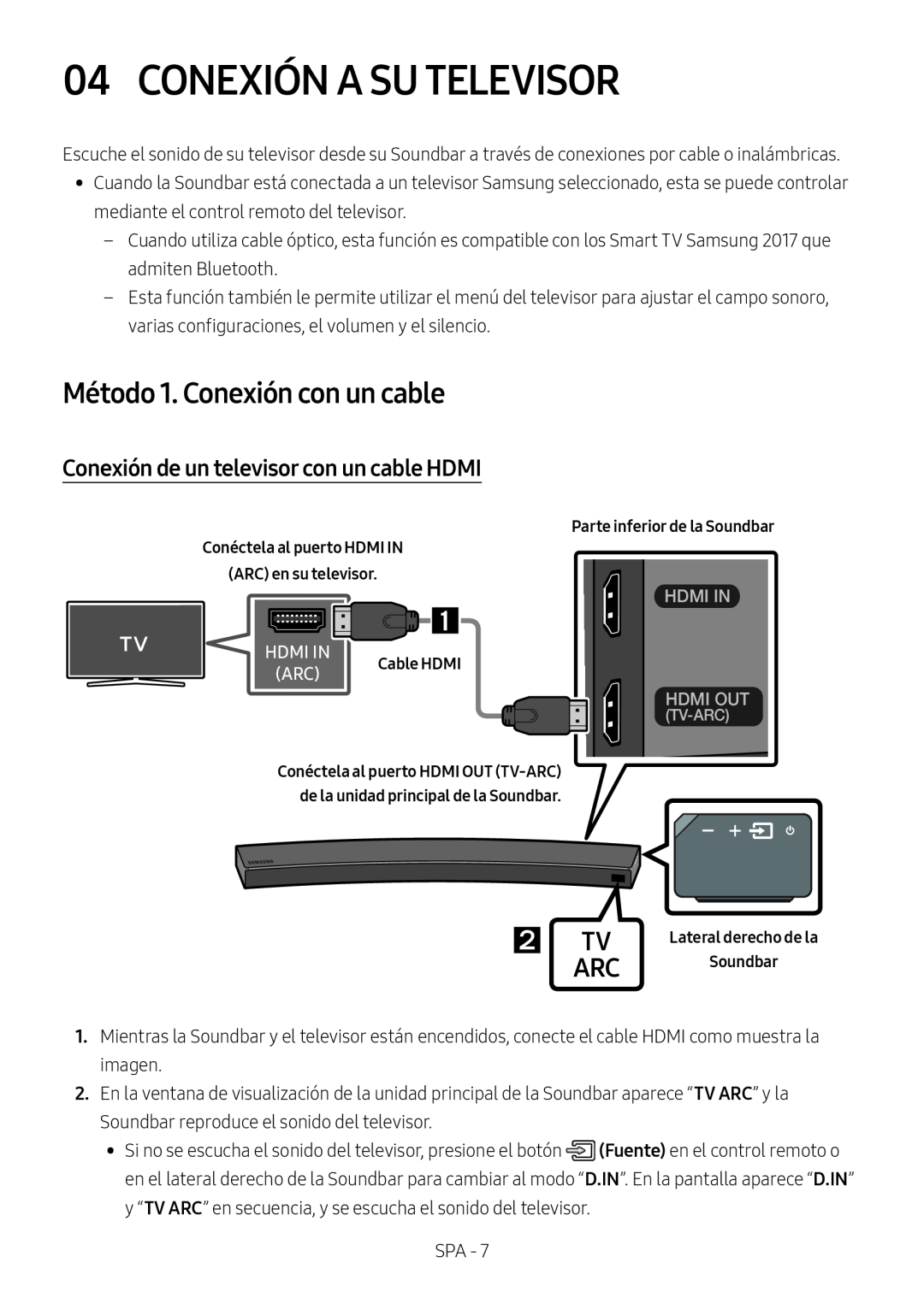 04 CONEXIÓN A SU TELEVISOR Curved HW-MS6500