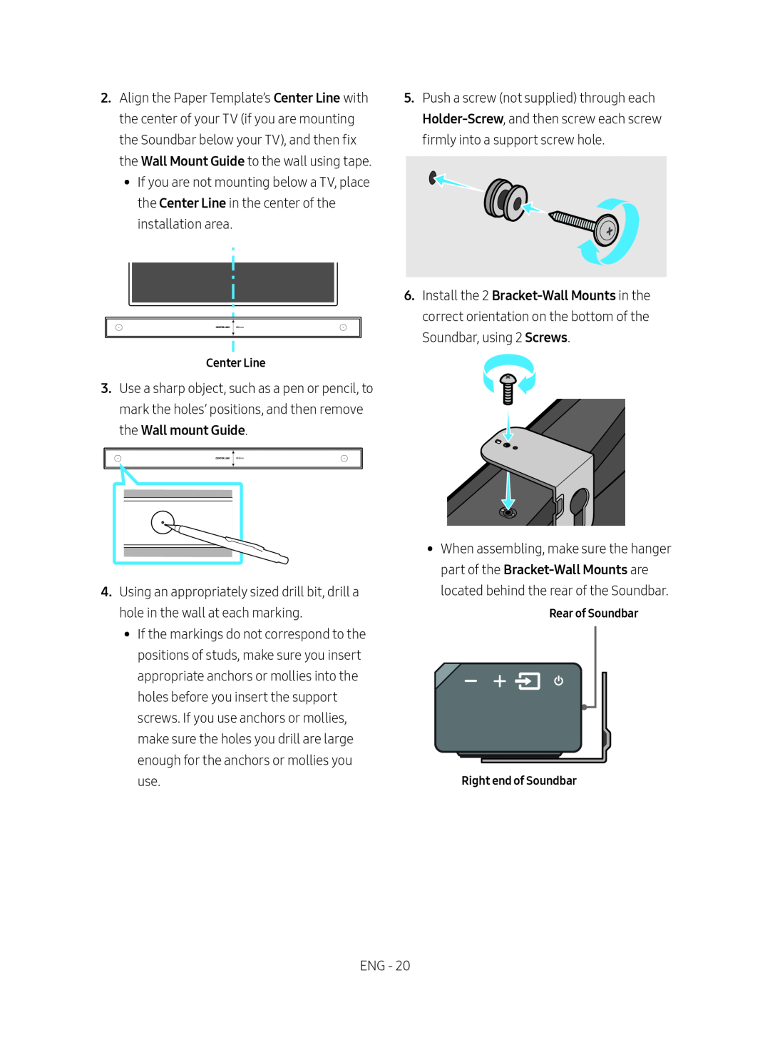 Wall mount Guide Curved HW-MS6500