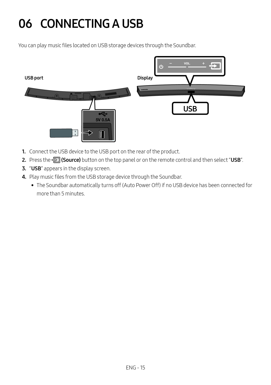 06 CONNECTING A USB Curved HW-M4500