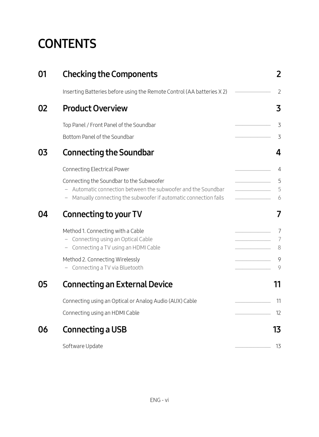 Checking the Components Product Overview