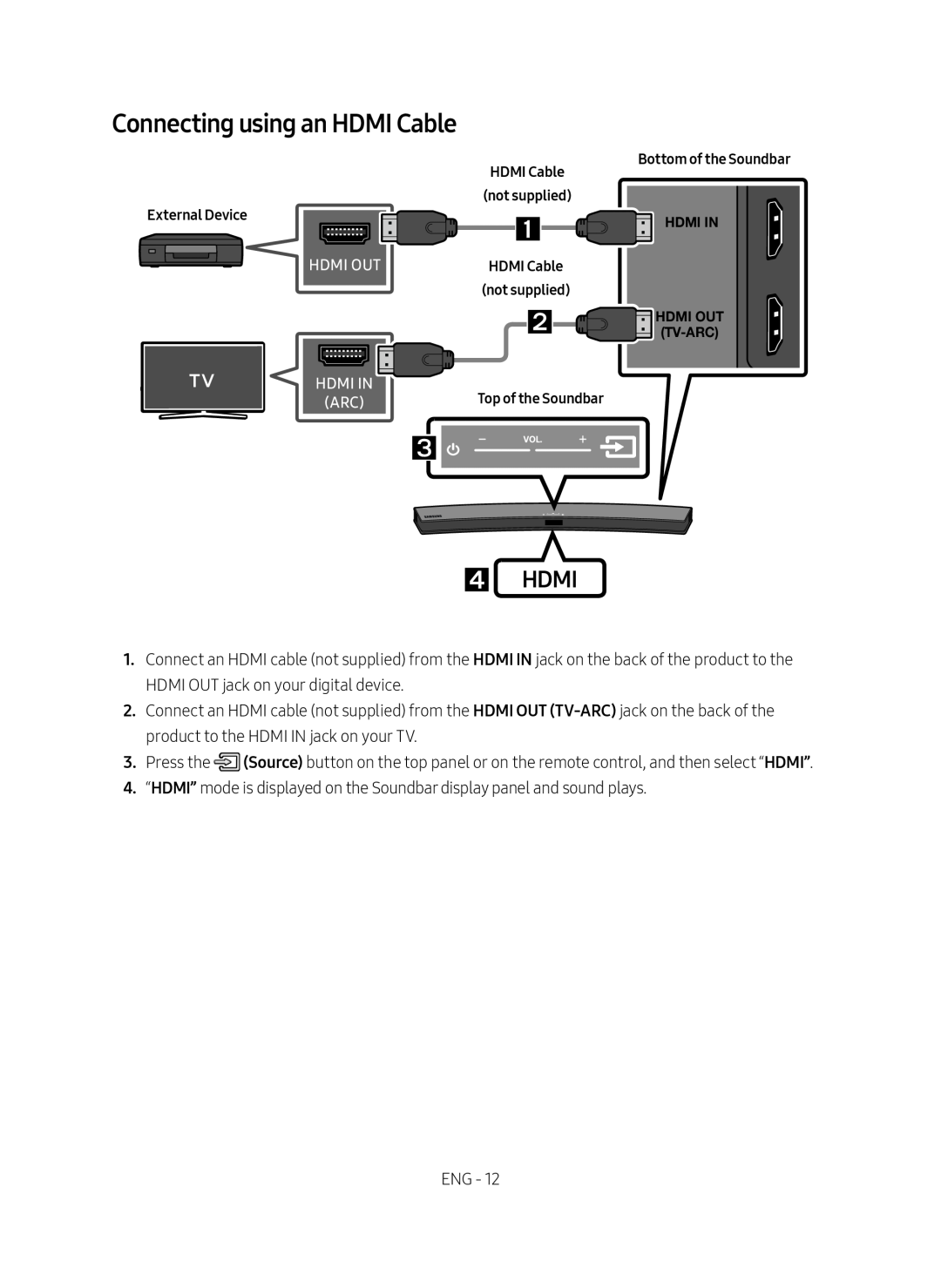 Connecting using an HDMI Cable