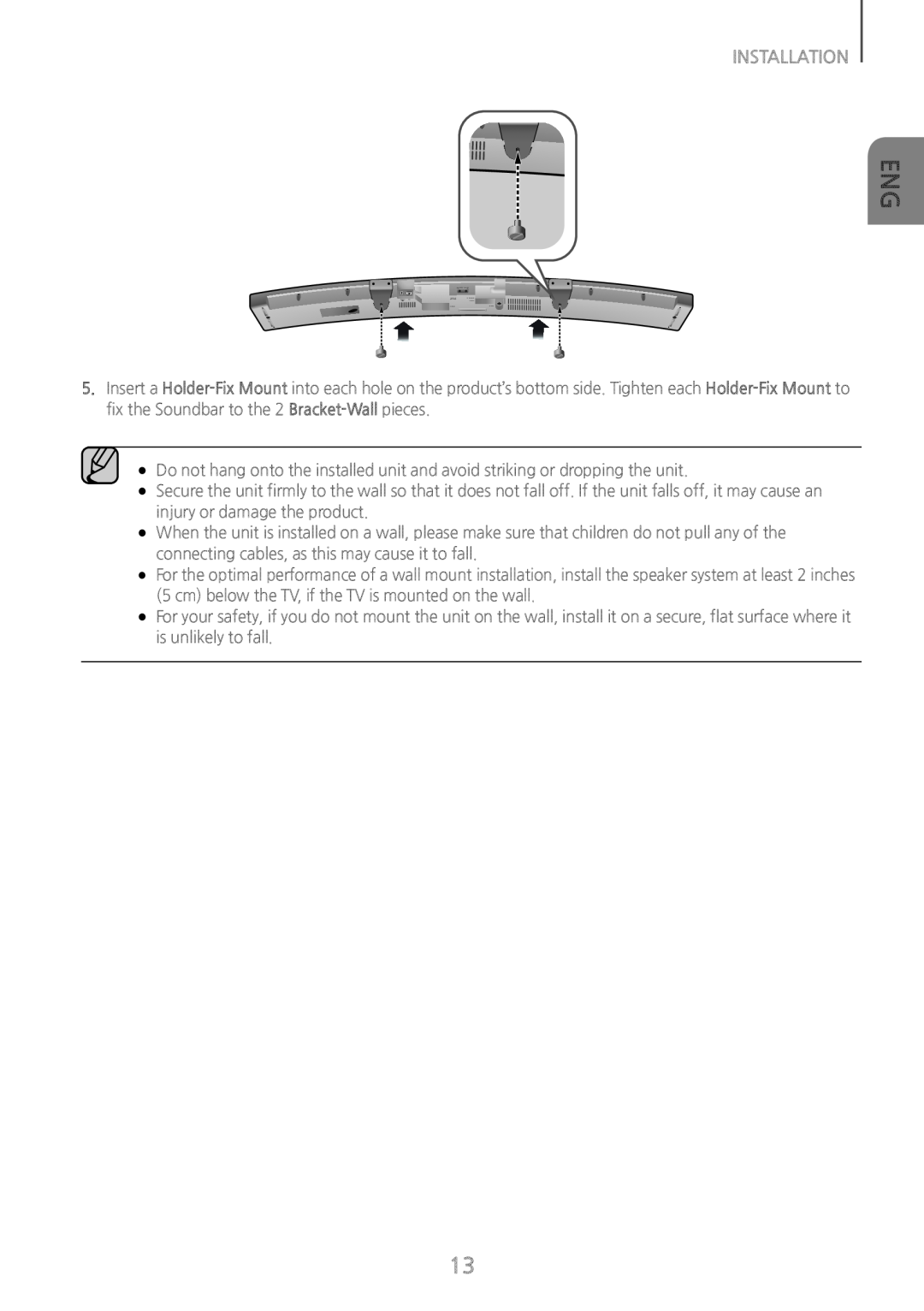 Bracket-Wall Curved HW-J6500