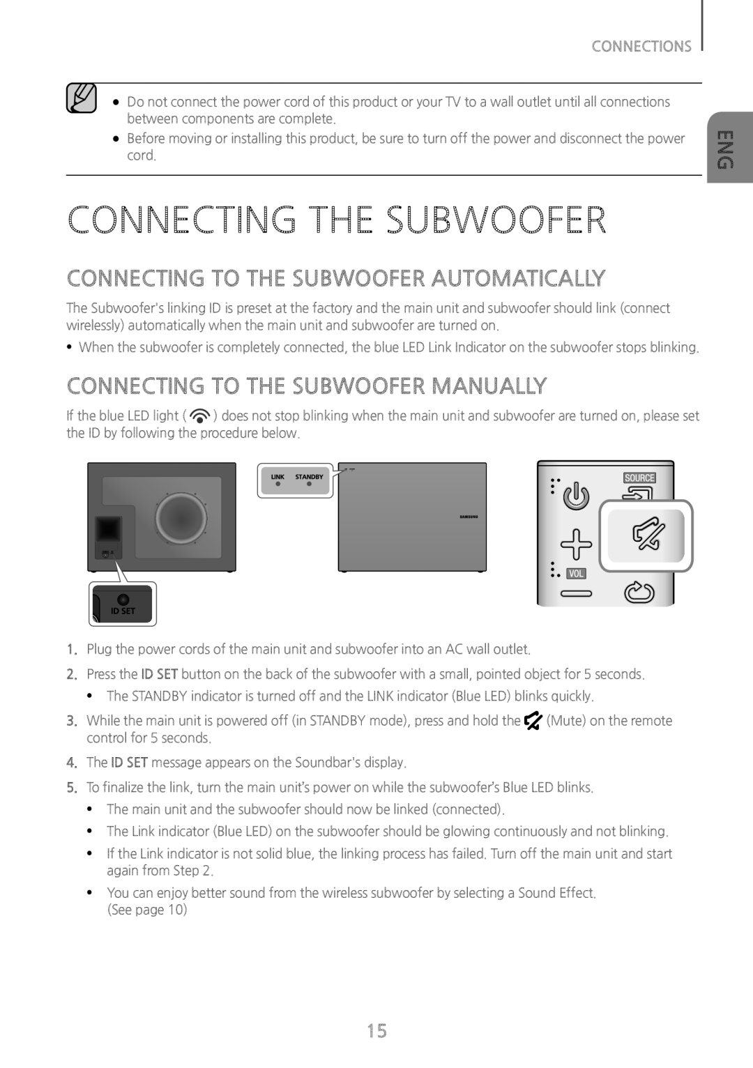 CONNECTING TO THE SUBWOOFER AUTOMATICALLY Curved HW-J6500