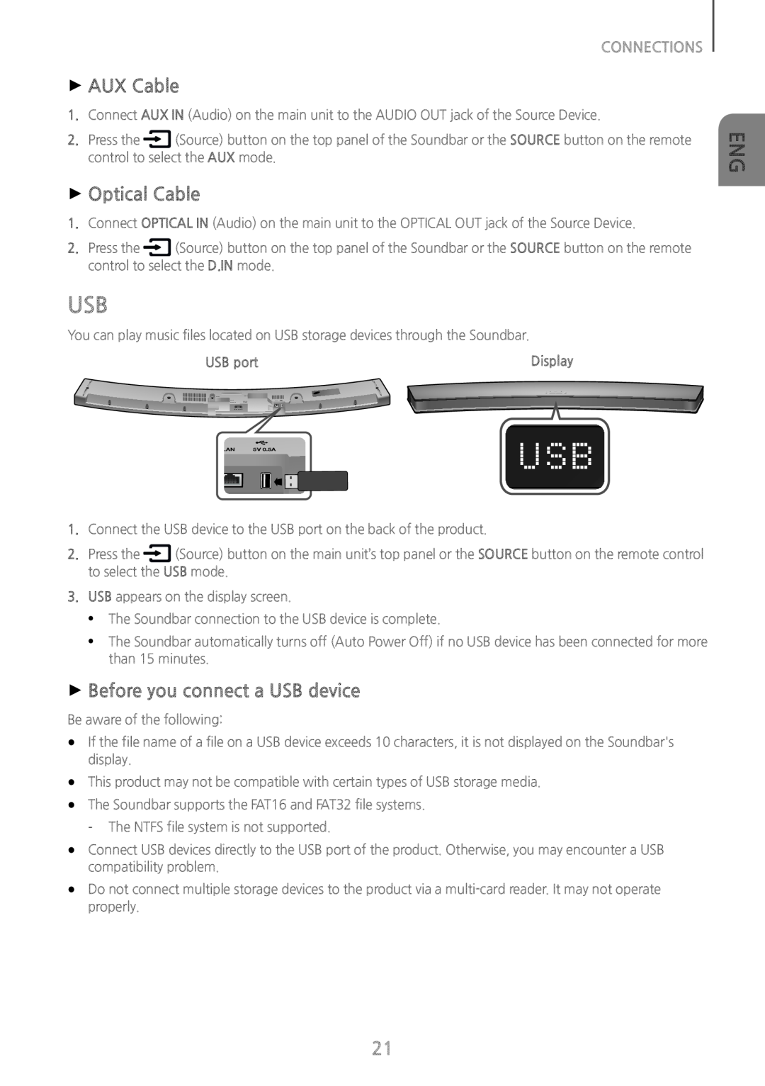 ++Before you connect a USB device Curved HW-J6500