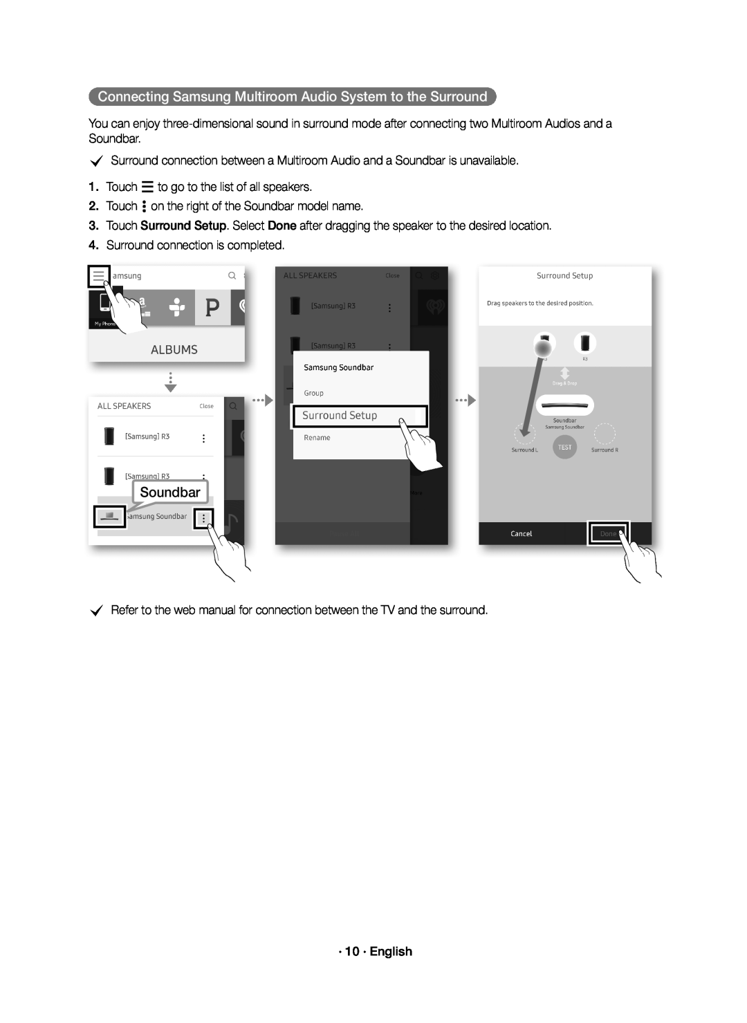 Connecting Samsung Multiroom Audio System to the Surround Curved HW-J6500R