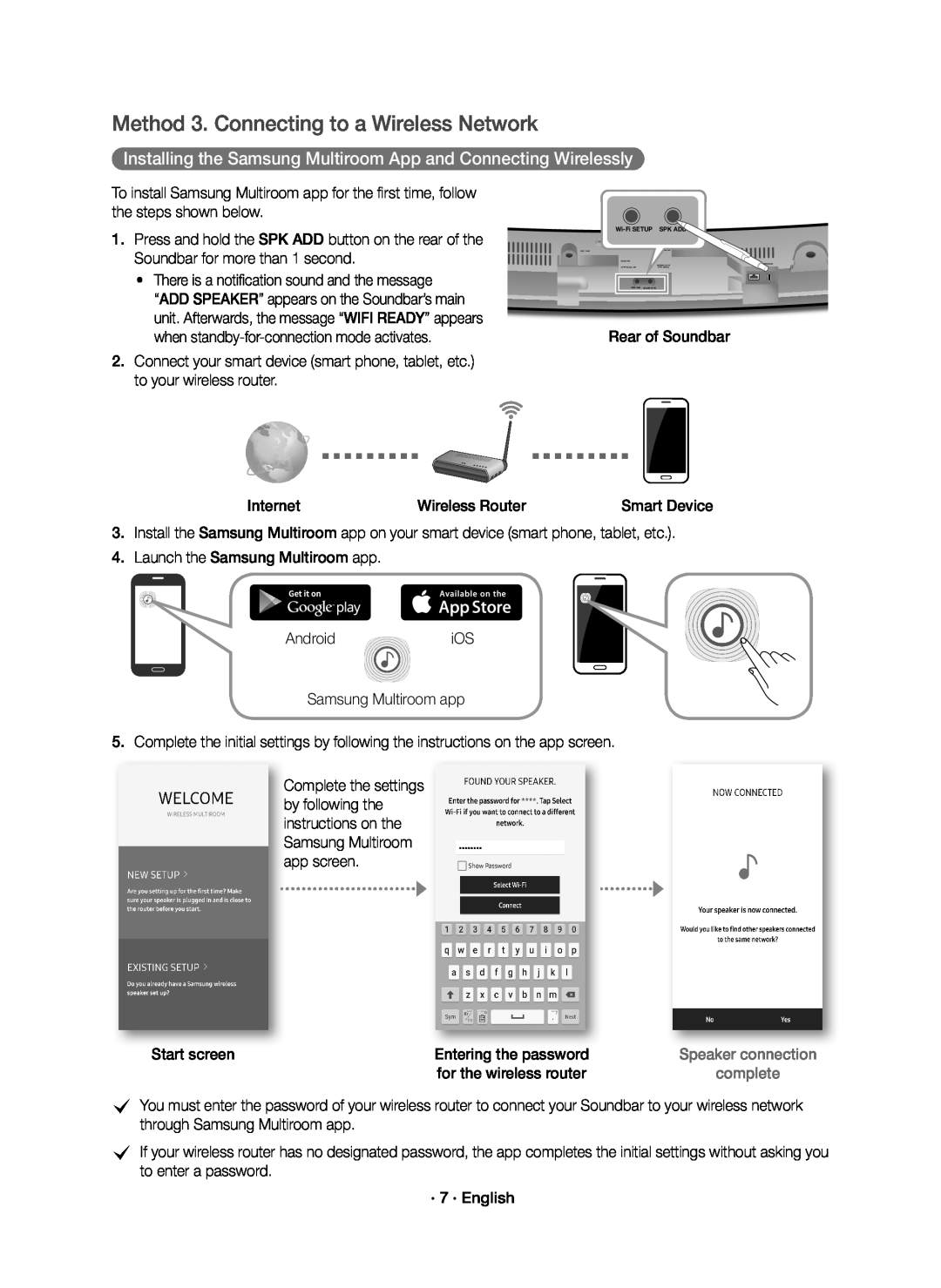 Installing the Samsung Multiroom App and Connecting Wirelessly Curved HW-J6500R