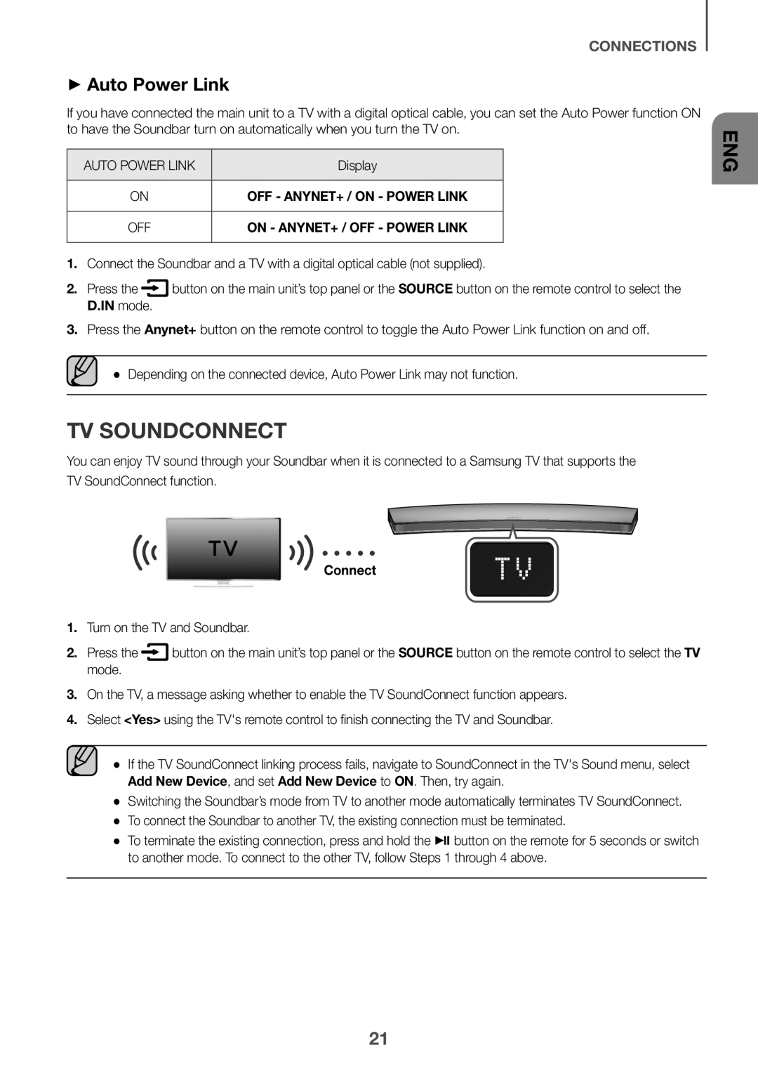 ++Auto Power Link TV SOUNDCONNECT