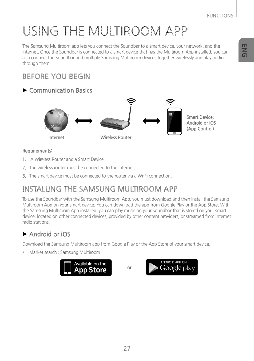 USING THE MULTIROOM APP Curved HW-J8500