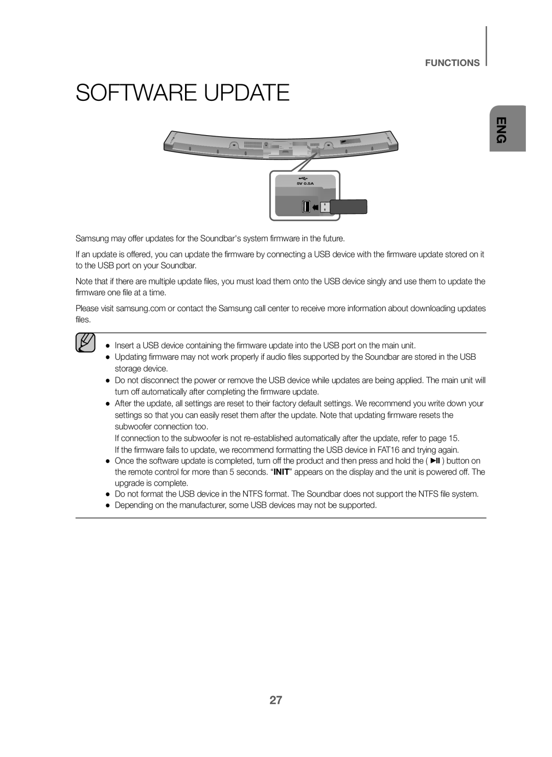 SOFTWARE UPDATE Curved HW-J6000