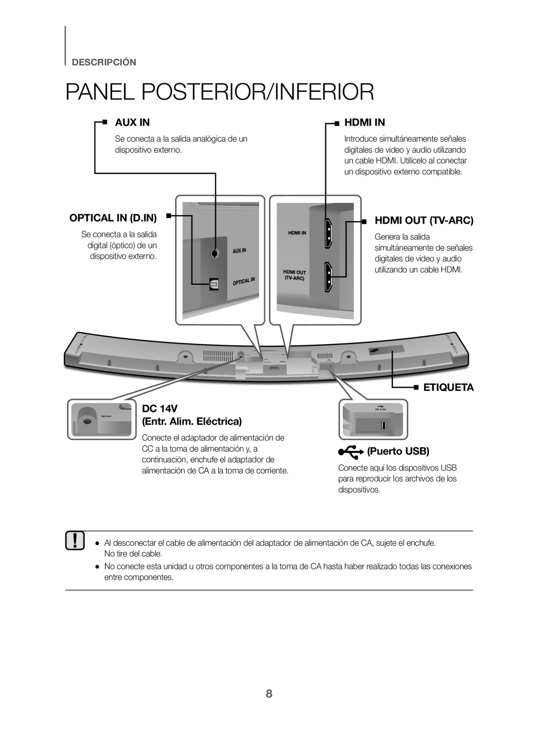 (Entr. Alim. Eléctrica) Curved HW-J6000