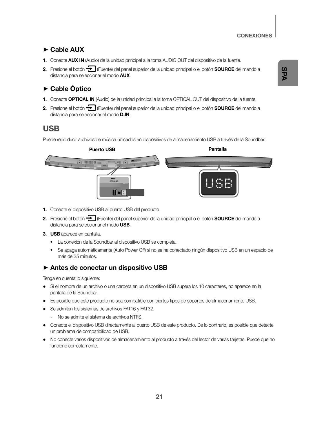 +Cable AUX +Cable Óptico