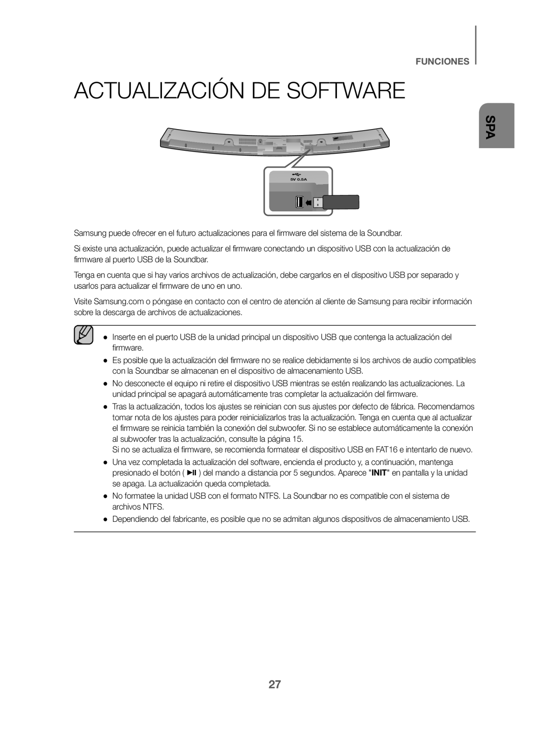 ACTUALIZACIÓN DE SOFTWARE Curved HW-J6000