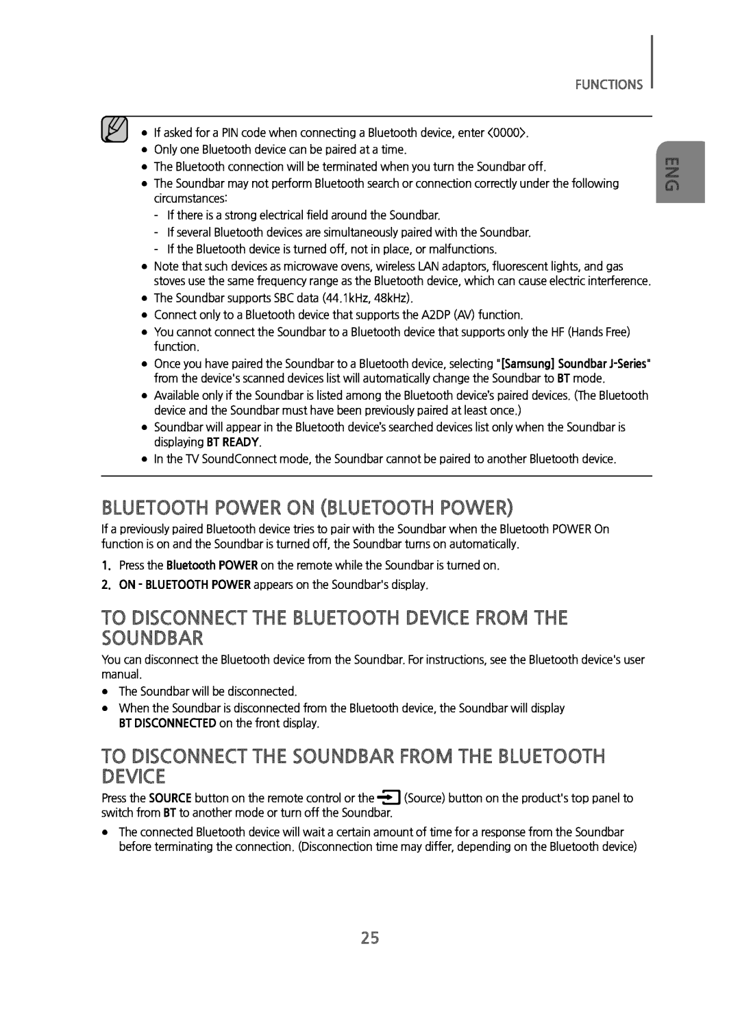 BLUETOOTH POWER ON (BLUETOOTH POWER) Curved HW-JM6000C