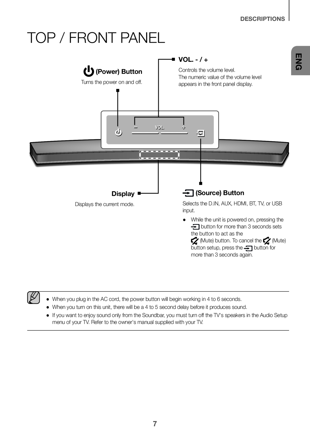 DESCRIPTIONS Curved HW-J4000