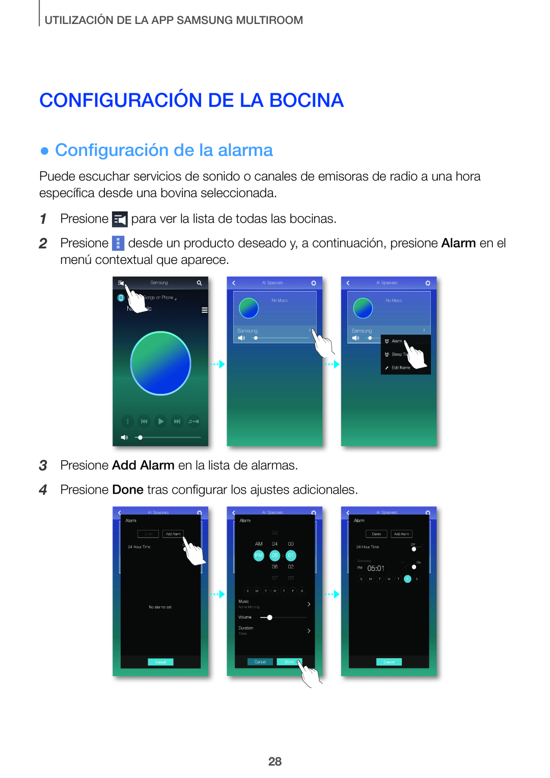 CONFIGURACIÓN DE LA BOCINA Curved HW-J7500, HW-J7501