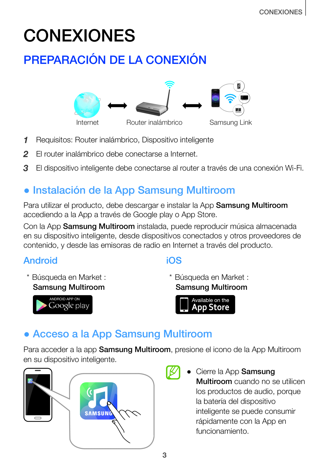 ●●Acceso a la App Samsung Multiroom Curved HW-J7500, HW-J7501