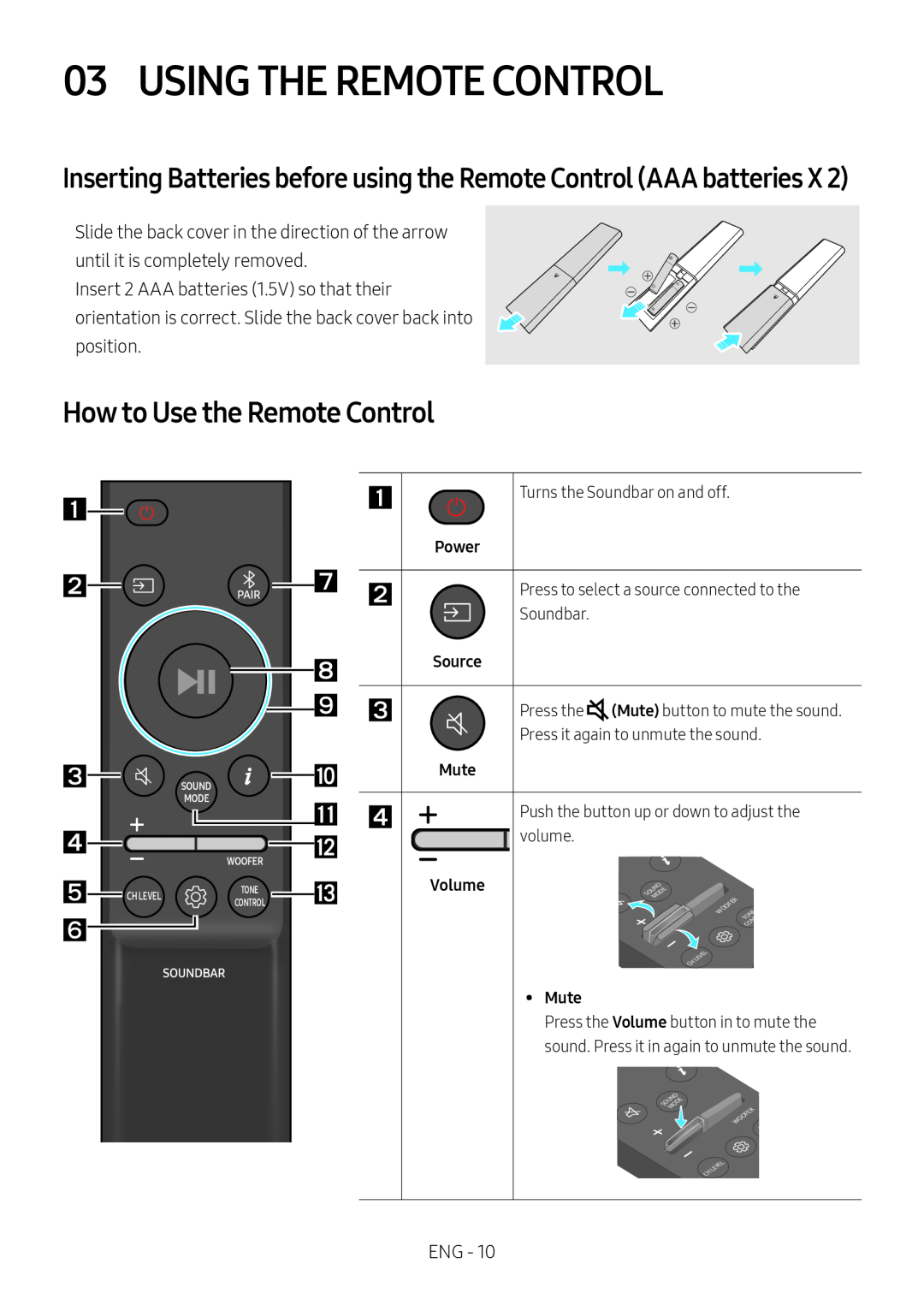 How to Use the Remote Control Standard HW-C43M