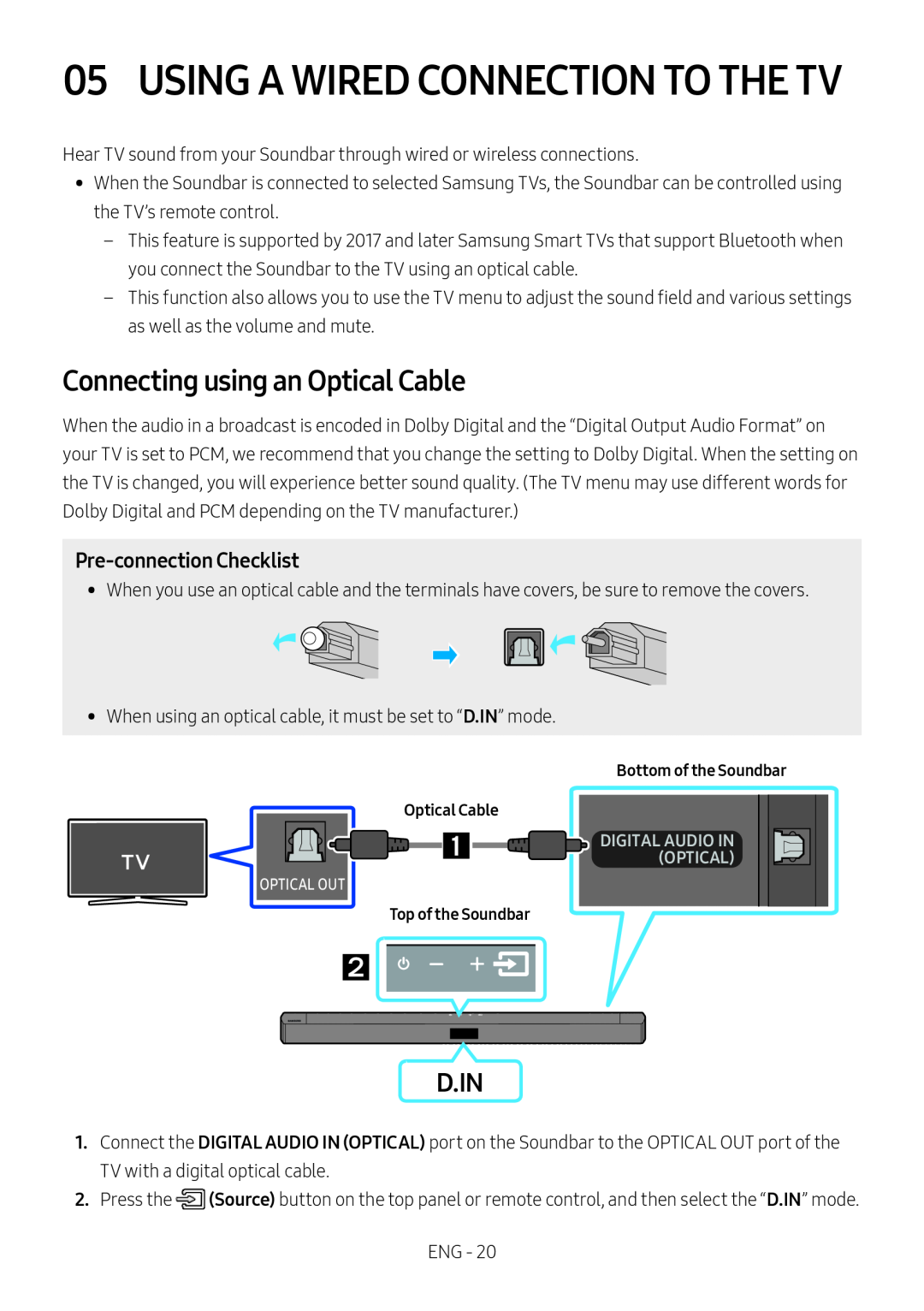 Pre-connectionChecklist Standard HW-C43M