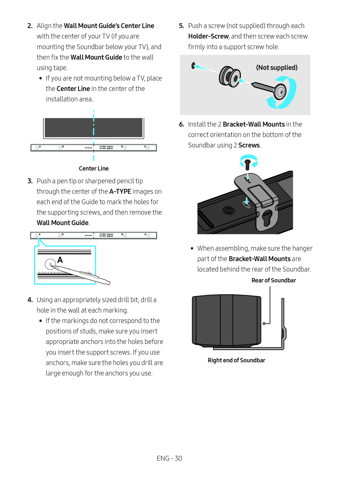 Wall Mount Guide Standard HW-C43M