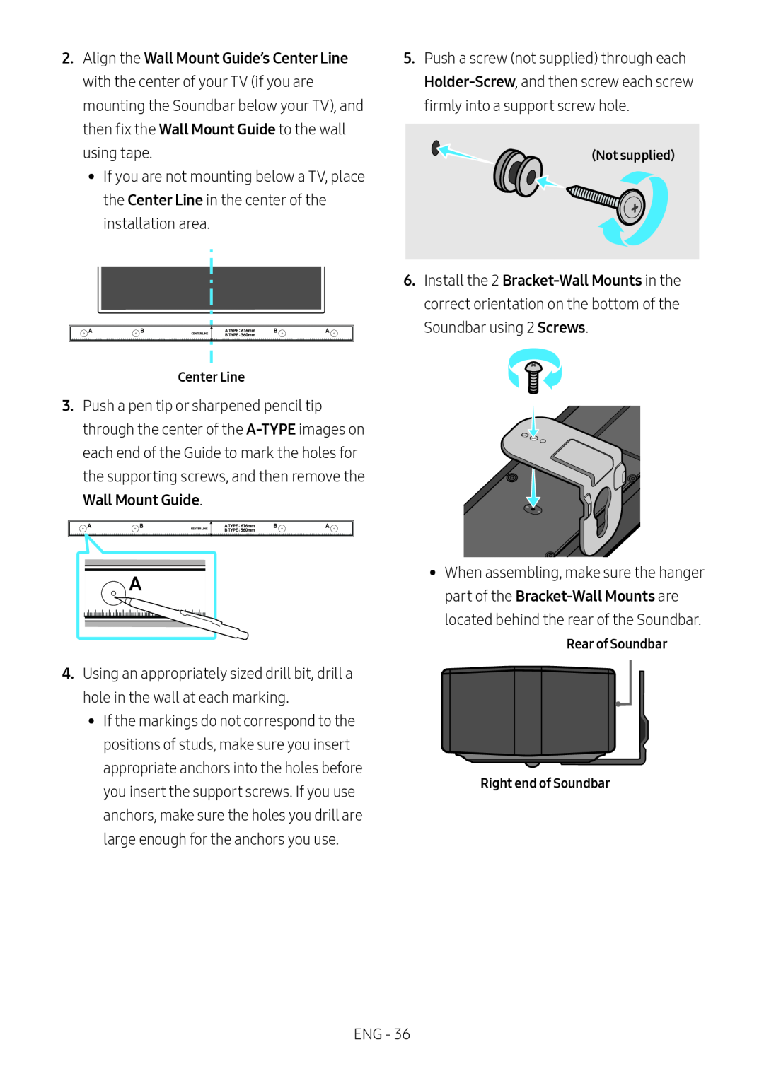 Wall Mount Guide Standard HW-B67C