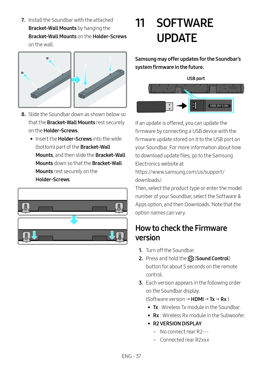 How to check the Firmware version Standard HW-B67C