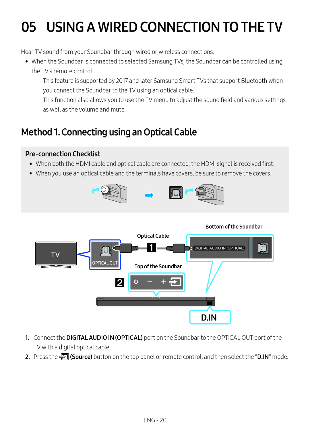 Pre-connectionChecklist