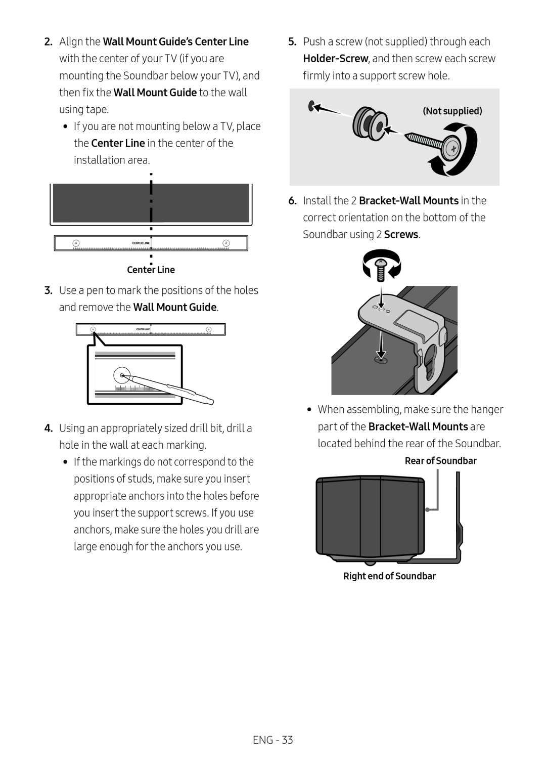 Wall Mount Guide Standard HW-B53C