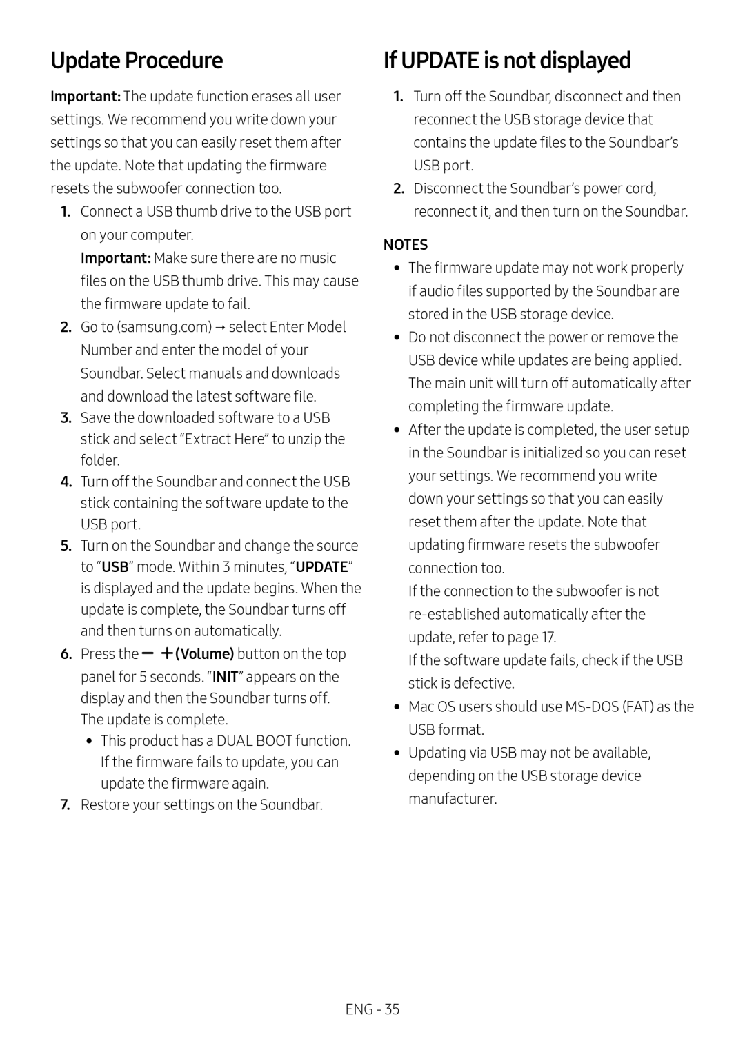 Update Procedure Standard HW-B53C