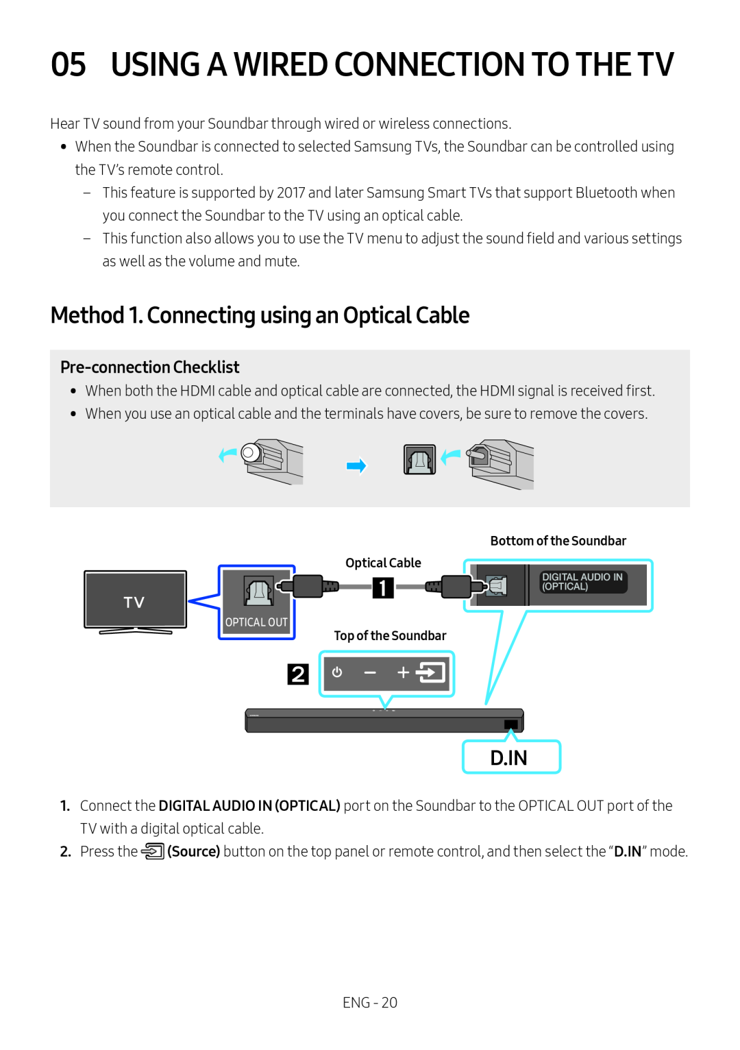 Pre-connectionChecklist