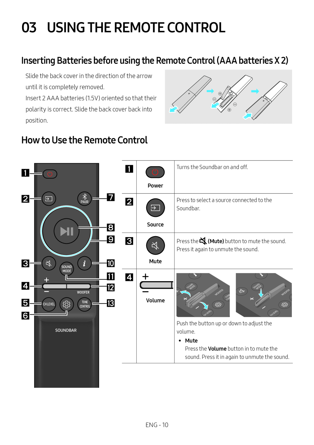 How to Use the Remote Control 03 USING THE REMOTE CONTROL