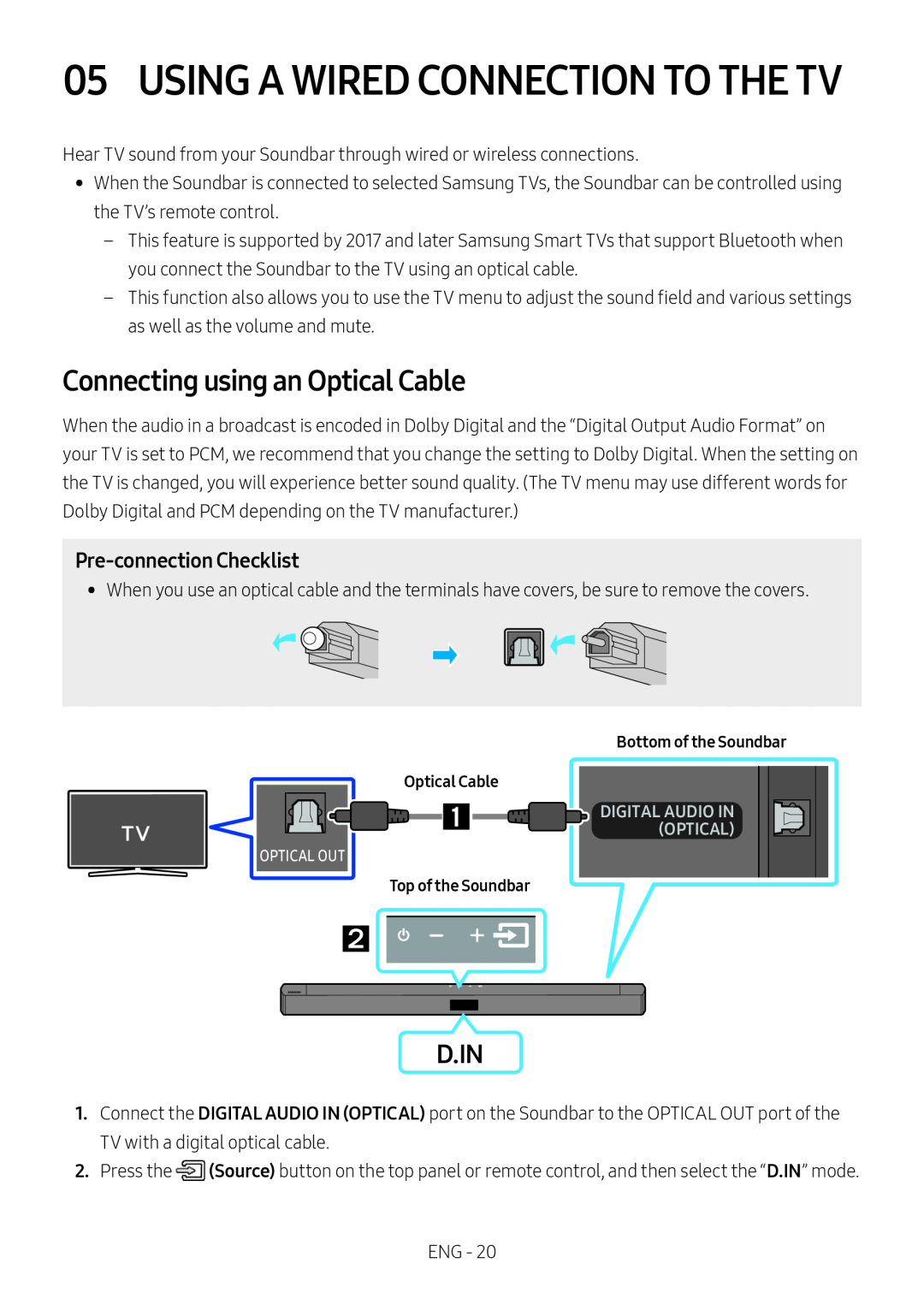 Pre-connectionChecklist Standard HW-B43M