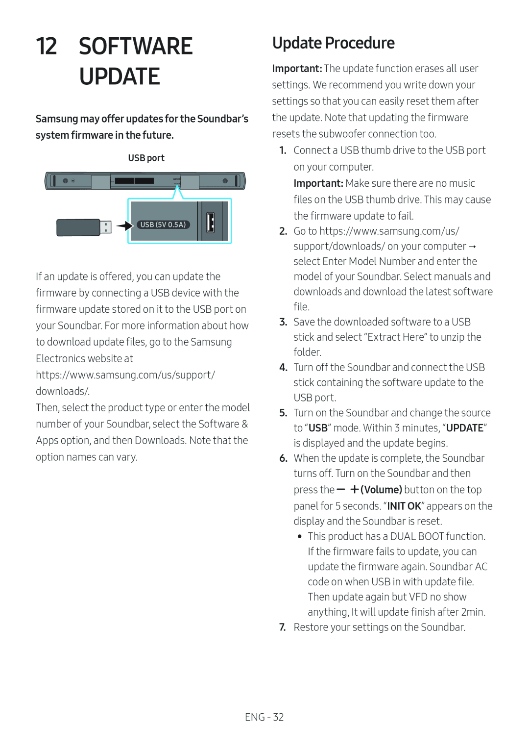 Update Procedure Standard HW-B43M