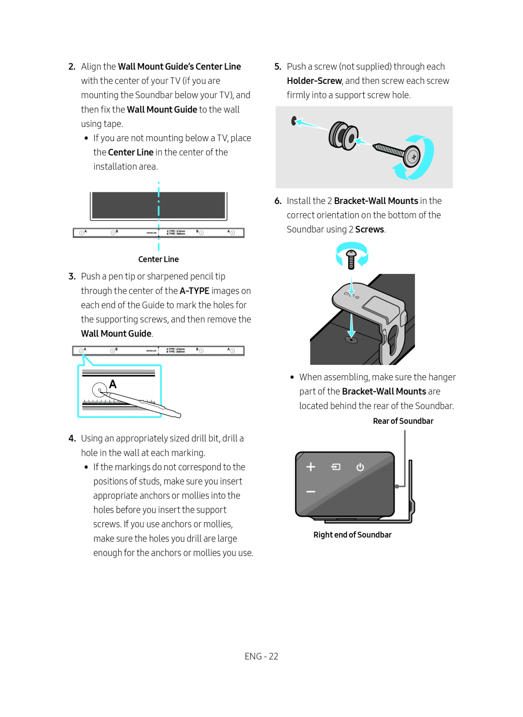 Wall Mount Guide Standard HW-R650