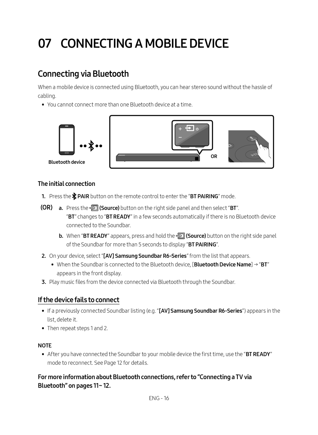 07 CONNECTING A MOBILE DEVICE Standard HW-R650