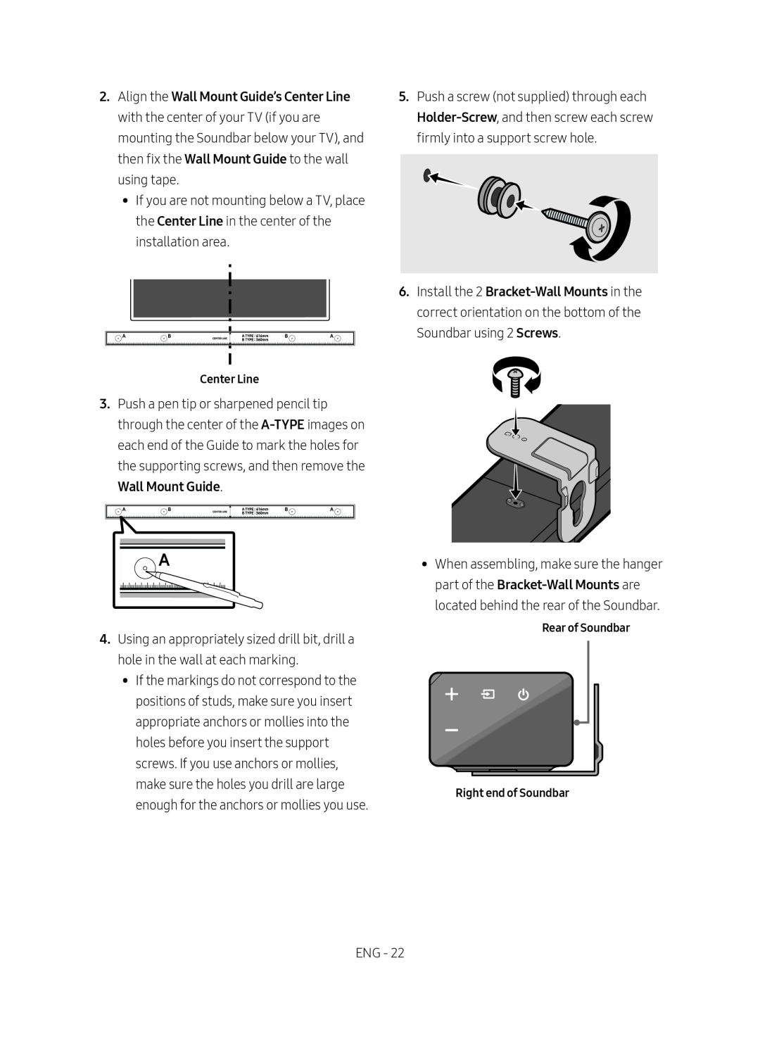 Wall Mount Guide Standard HW-R650