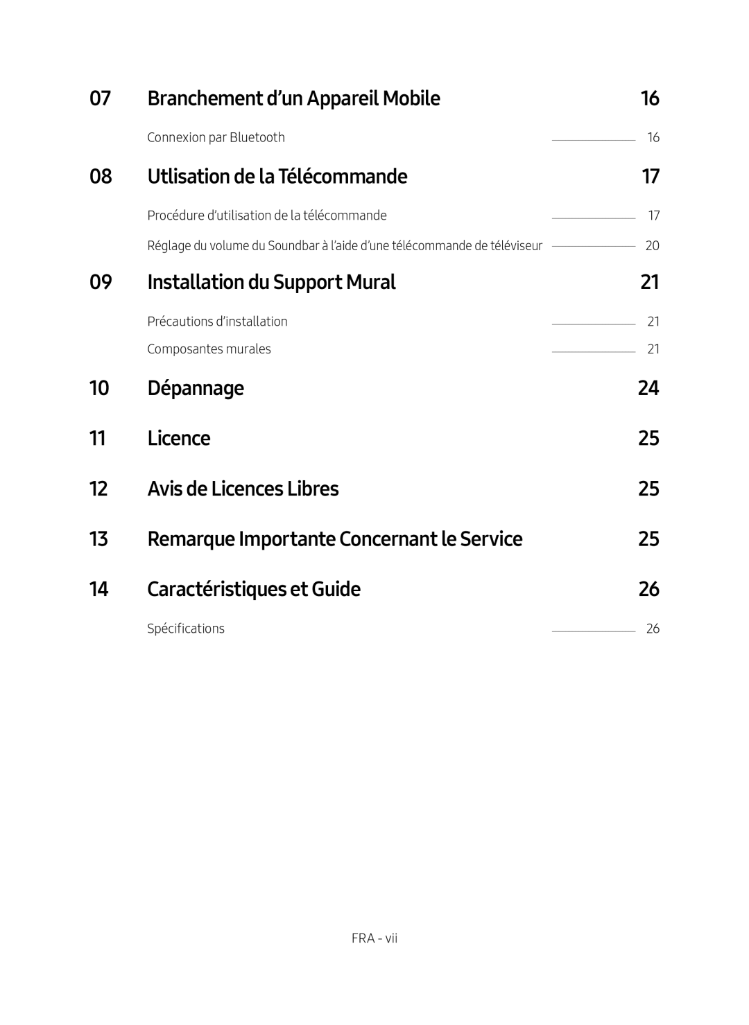 Branchement d’un Appareil Mobile Utlisation de la Télécommande