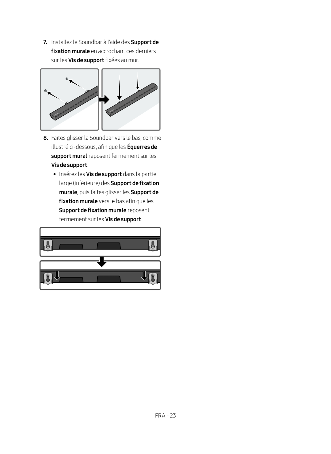 Équerres de support mural Standard HW-R650