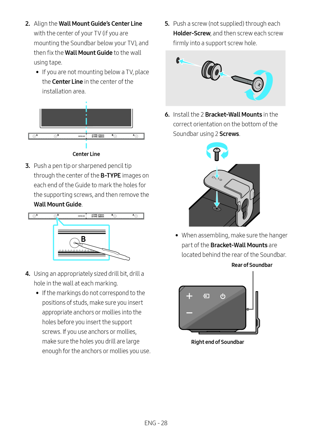 Wall Mount Guide Standard HW-R550