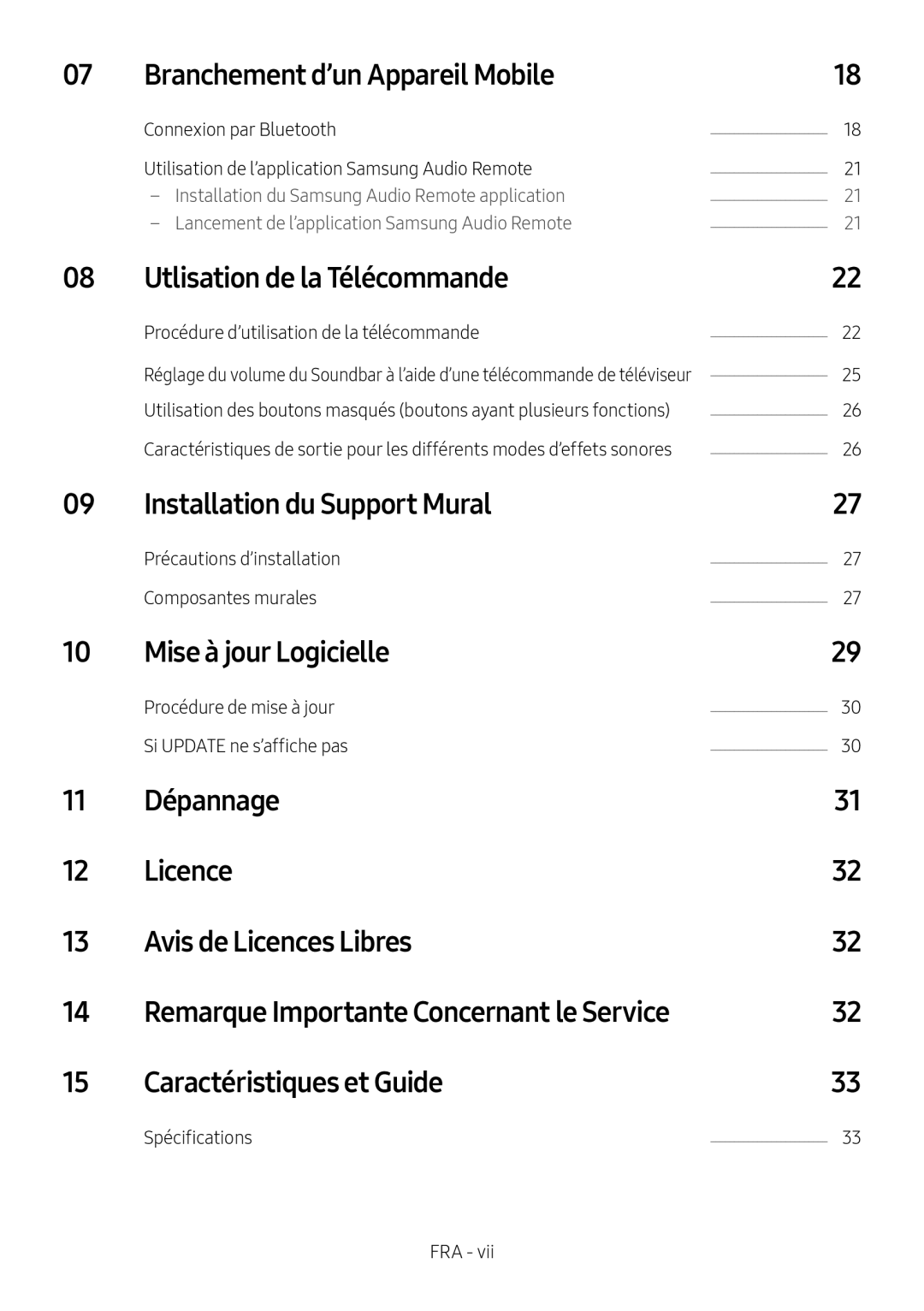 Branchement d’un Appareil Mobile Utlisation de la Télécommande