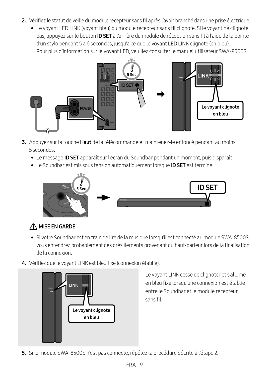 MISE EN GARDE Standard HW-R550