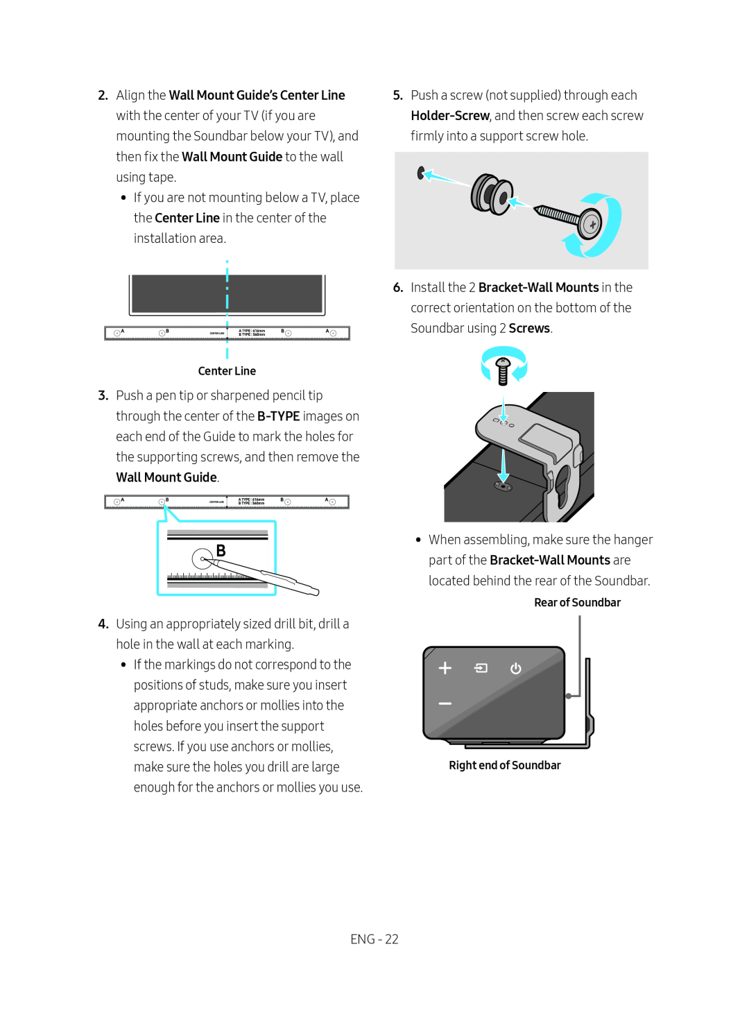 Wall Mount Guide Standard HW-R550